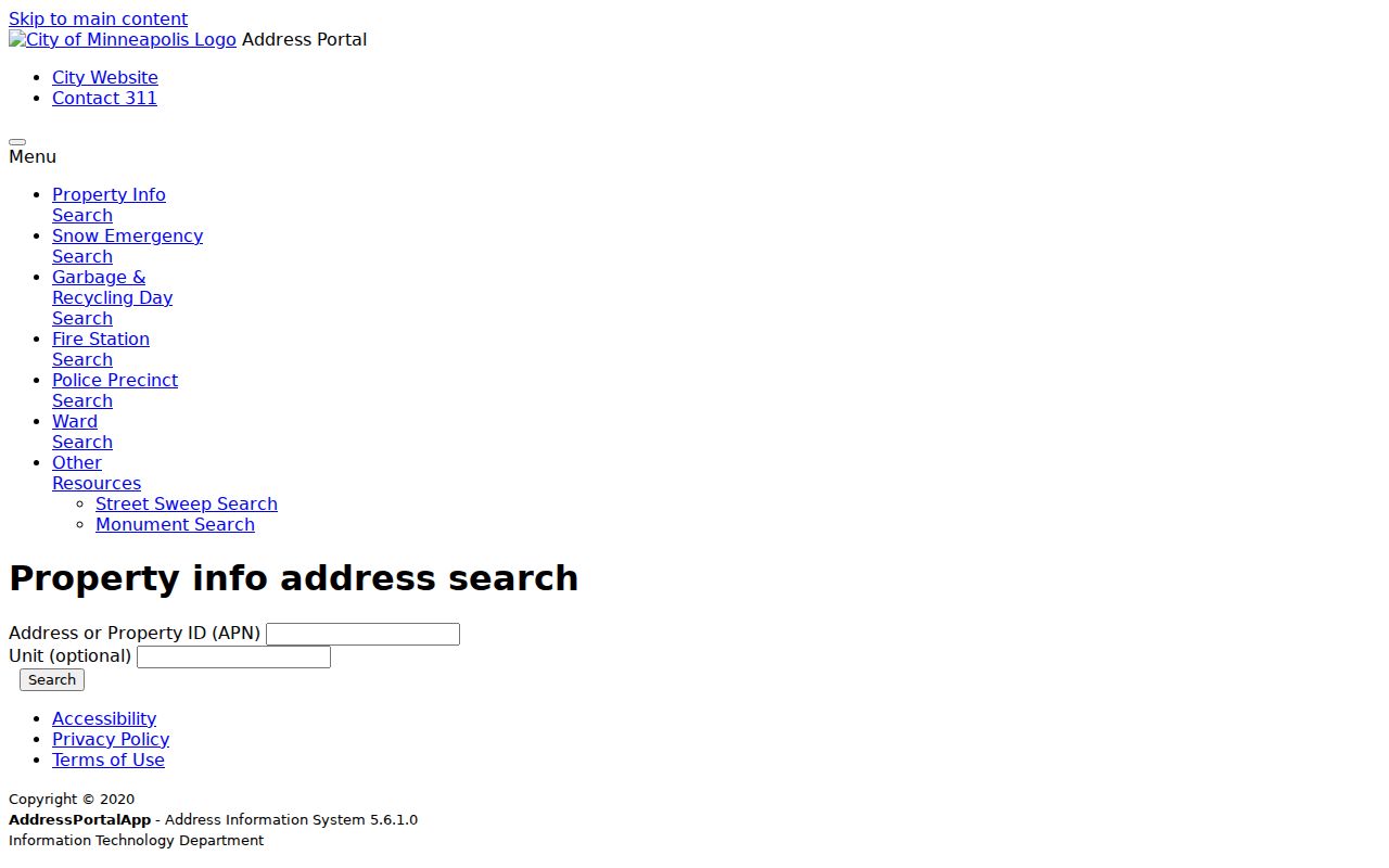 Minneapolis residents directory address portal